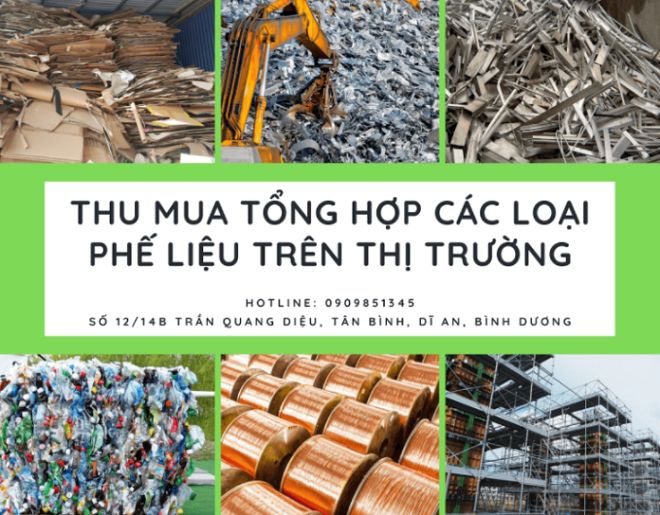 Phế liệu 24h thu mua phế liệu đa dạng chủng loại.