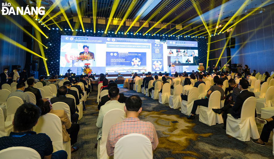 A MICE event was held at the Ariyana Danang International Convention Palace in December 2021. Photo: THU HA.