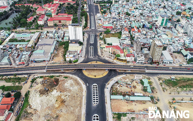 Công trình cải tạo nút giao thông phía tây cầu Trần Thị Lý