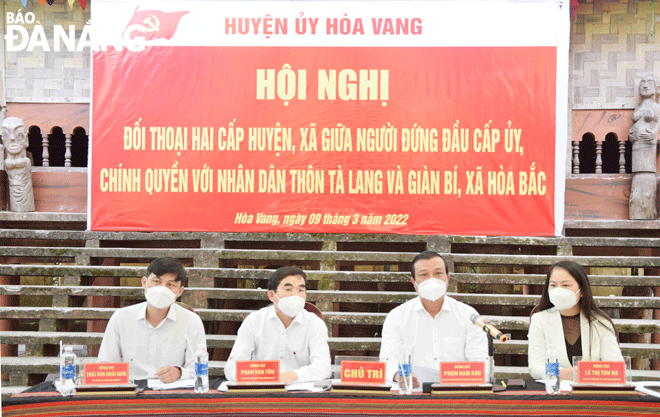 Lãnh đạo huyện Hòa Vang đối thoại với nhân dân thôn Tà Lang, Giàn Bí