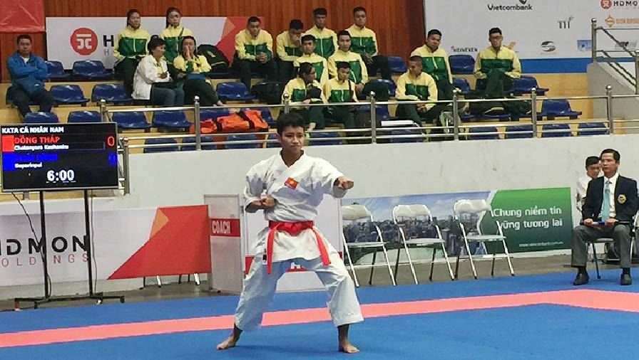 Đội tuyển karatedo Việt Nam tranh tài tại giải Vô địch Đông Nam Á 2022