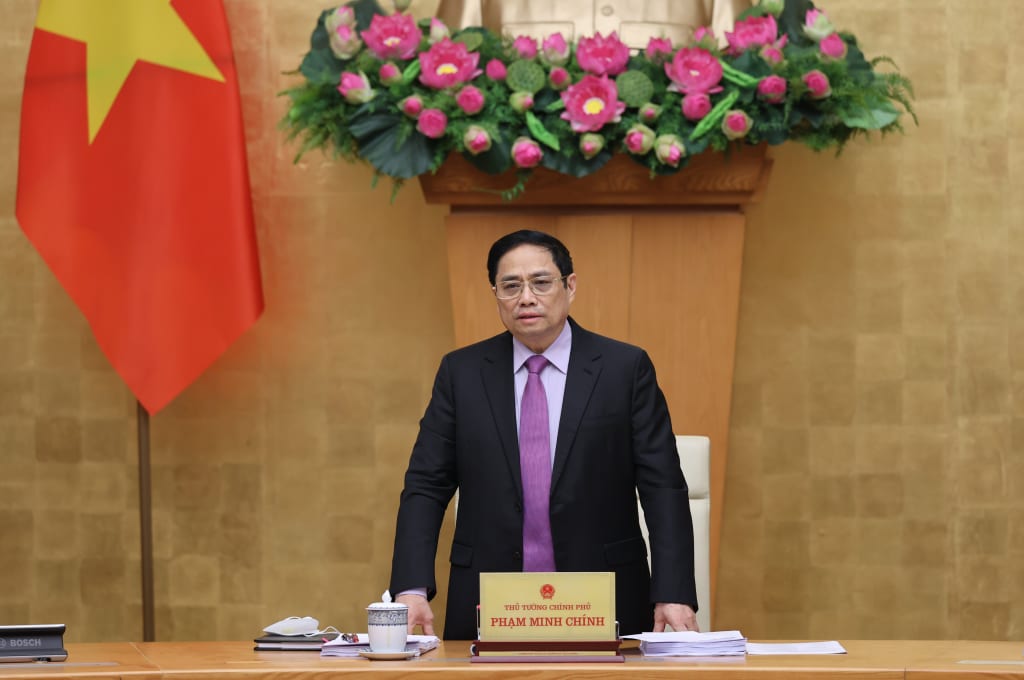 Thủ tướng Chính phủ Phạm Minh Chính phát biểu khai mạc hội nghị. Ảnh: Dương Giang/TTXVN
