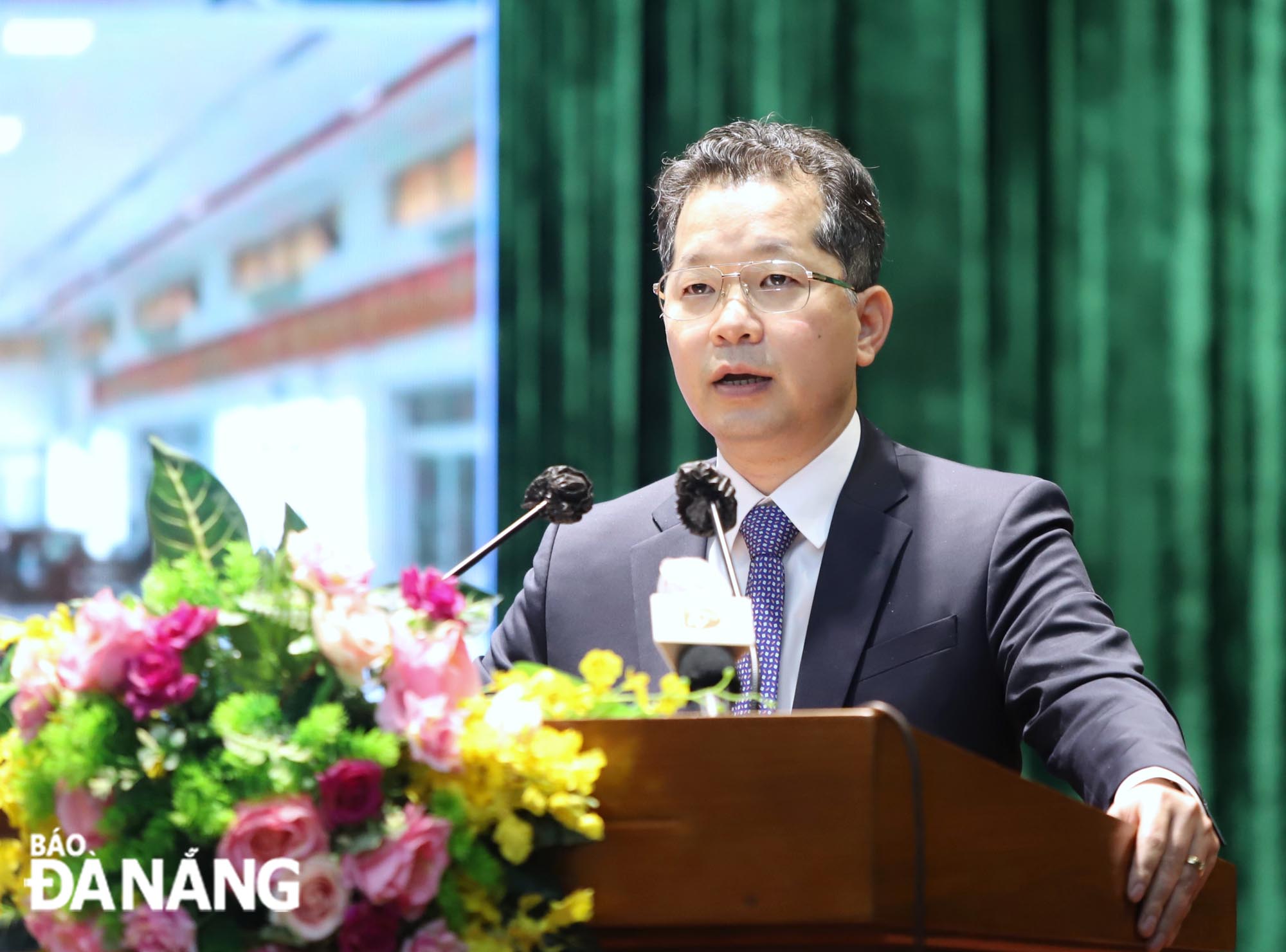 Bí thư Thành ủy Nguyễn Văn Quảng phát biểu kết luận tại hội nghị. Ảnh: NGỌC PHÚ