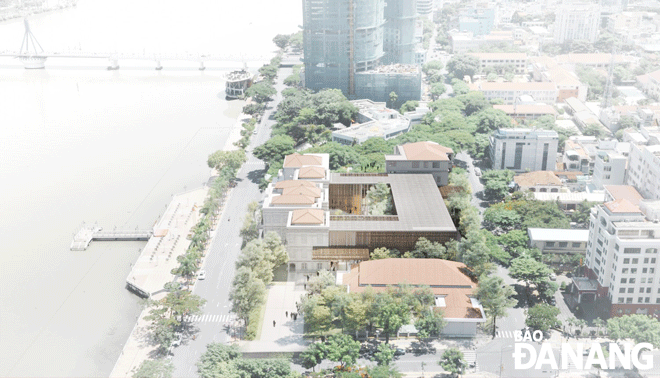 A perspective of the new Museum of Da Nang project at 42 Bach Dang Street, Hai Chau District. Photo: TRIEU TUNG