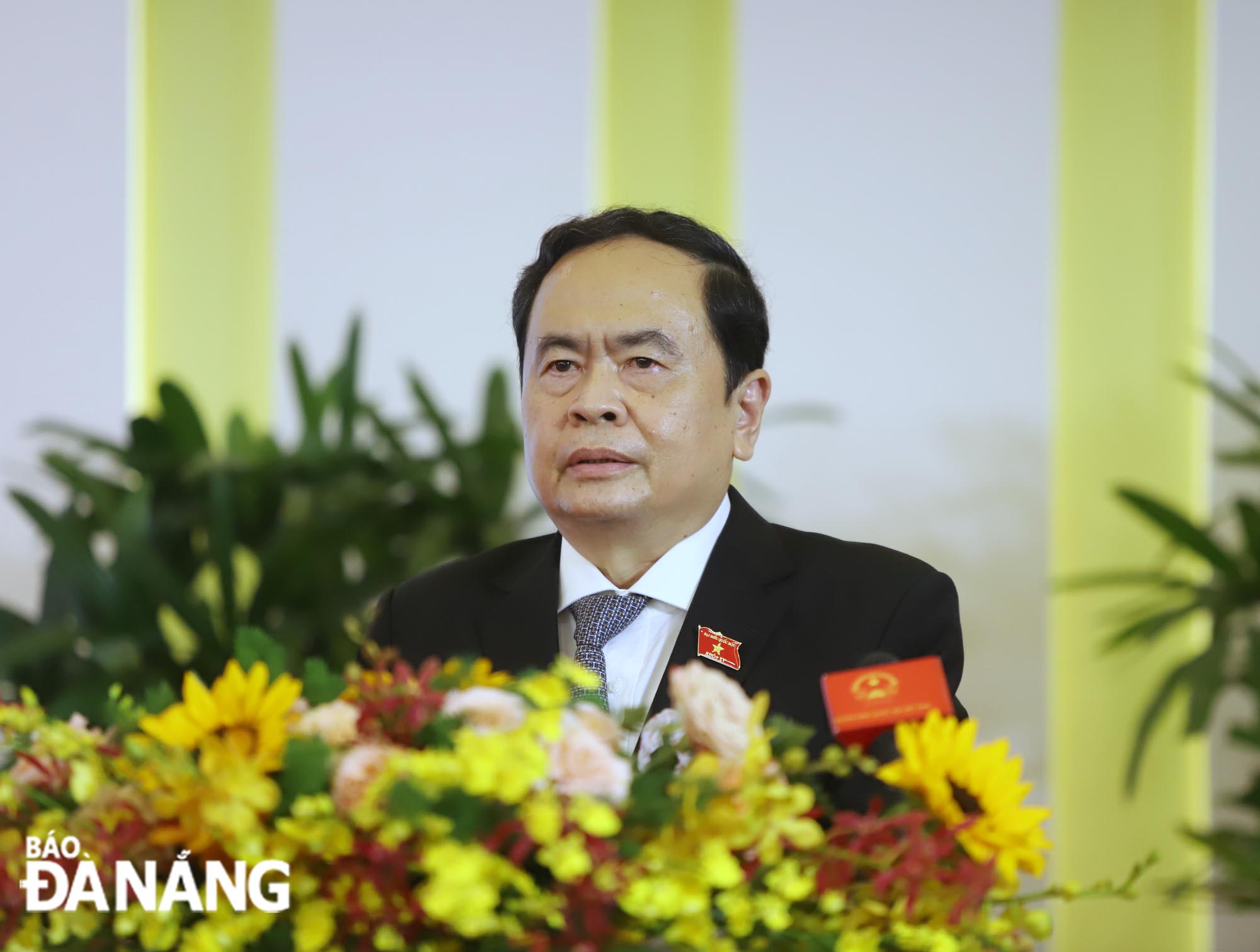 Phó Chủ tịch Thường trực Quốc hội Trần Thanh Mẫn phát biểu kết luận tại hội nghị. Ảnh: NGỌC PHÚ