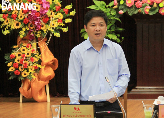 Standing Deputy Secretary of the municipal Party Committee Luong Nguyen Minh Triet