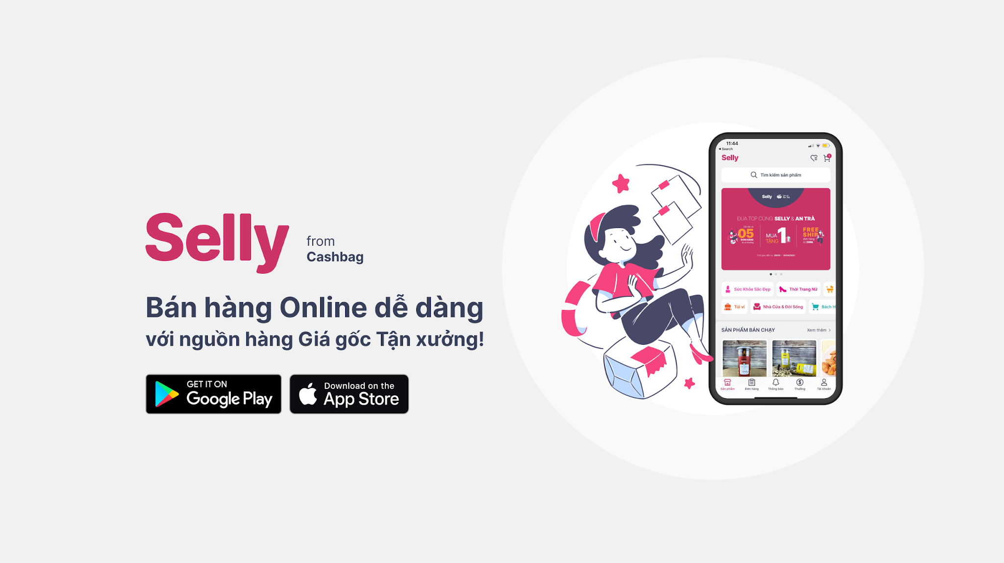 Selly is an app dedicated to suppliers and sellers. 