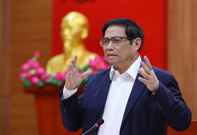 Thủ tướng Phạm Minh Chính kết luận buổi làm việc với lãnh đạo chủ chốt tỉnh Khánh Hoà. 