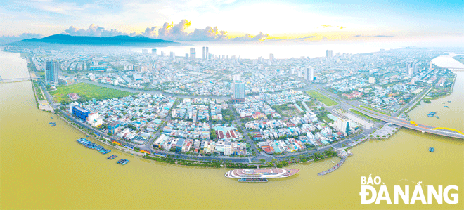 The implementation of key projects will promote investment attraction and socio-economic development of the city. An urban corner of Da Nang with many key urban infrastructure projects.  Photo: NGUYEN SANH QUOC HUY