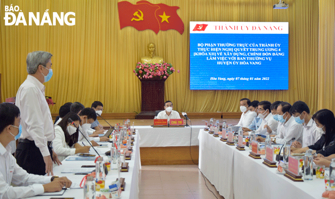 Huyện ủy Hòa Vang tổ chức đợt sinh hoạt chính trị 