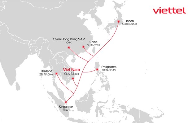 Cập bờ tuyến cáp quang biển dung lượng băng thông lớn nhất Việt Nam