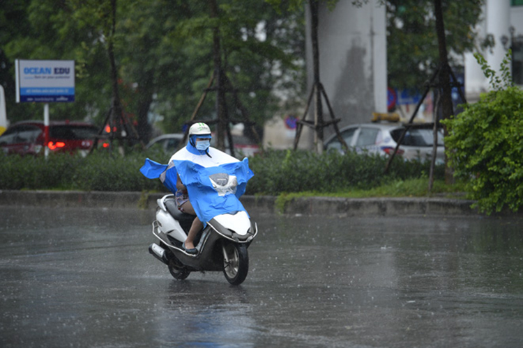 Bắc Bộ và Trung Bộ có mưa rào và dông.