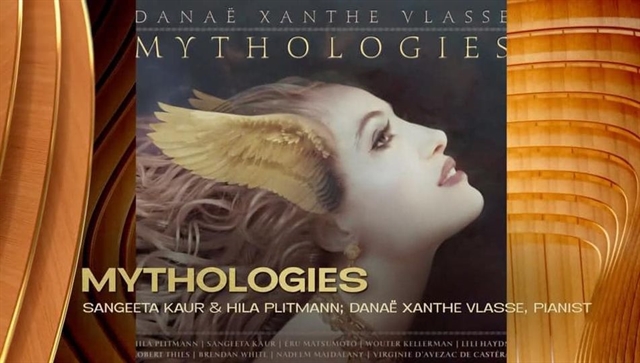 Cover of the album Mythologies by composer Danaë Vlasse, which won Best Classical Solo Vocal Album.