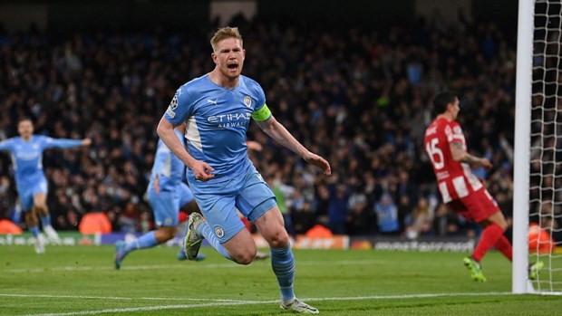 Kevin De Bruyne ghi bàn thắng duy nhất cho Man City. (Nguồn: Getty Images)