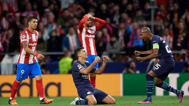 Man City vượt qua Atletico để giành vé vào bán kết. (Nguồn: Getty Images)