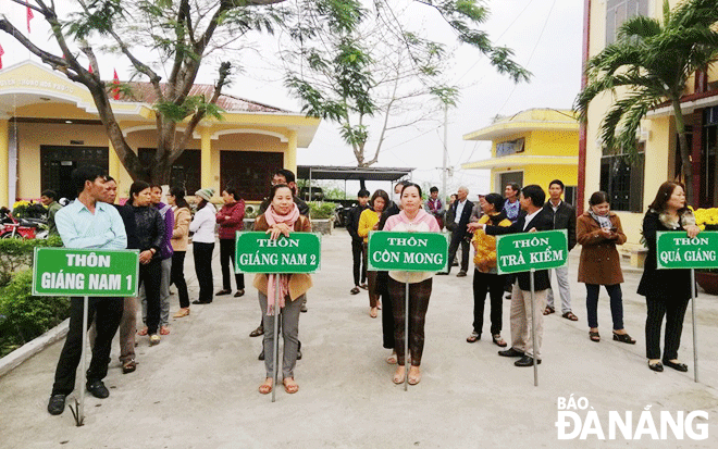 Villagers in Hoa Phuoc Commune always actively respond to cultural and sports activities of the commune to build peaceful, rich and beautiful villages. Photo: D.G.H