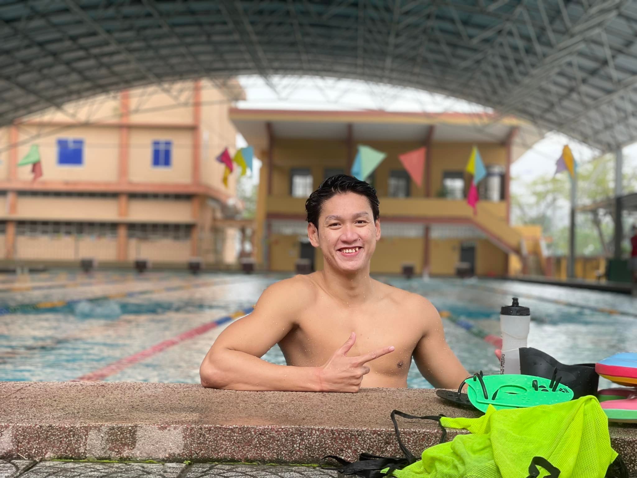 Hoang Quy Phuoc is training hard to get the best results at the upcoming SEA Games 31. Photo: N.K  