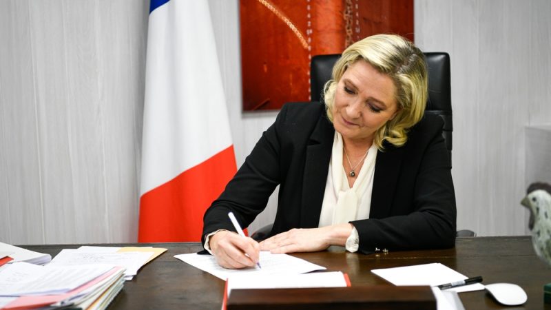 Ứng cử viên Tổng thống Pháp Le Pen. Ảnh: Euractiv.com