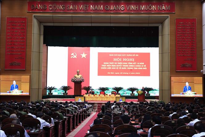 Chủ tịch nước Nguyễn Xuân Phúc phát biểu chỉ đạo hội nghị. Ảnh: Thống Nhất/TTXVN