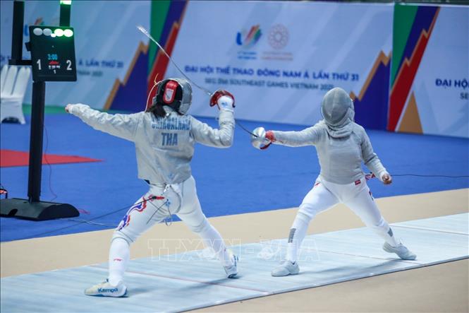 SEA Games 31: Bùi Thị Thu Hà mang về huy chương Vàng thứ 3 cho tuyển Đấu kiếm Việt Nam