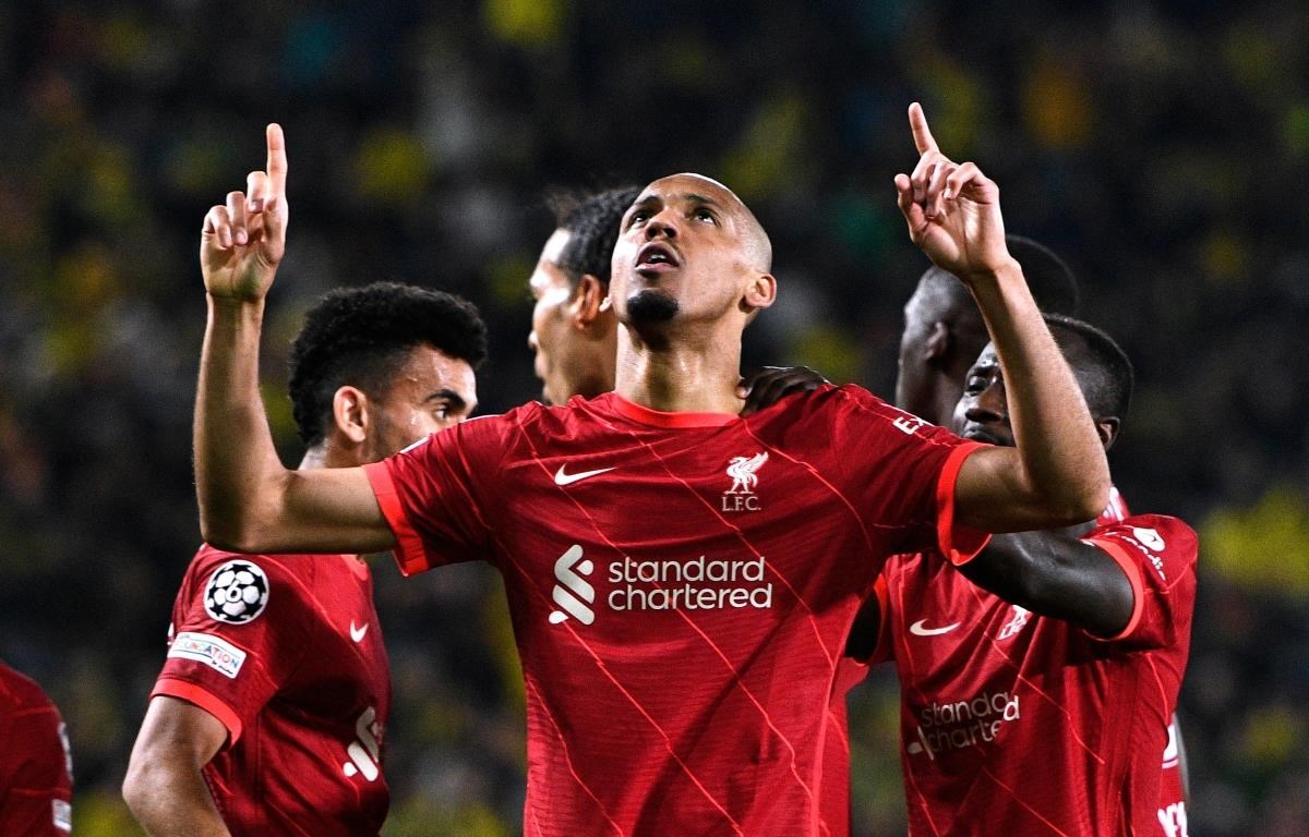 Fabinho giúp Liverpool ngược dòng thành công ở trận lượt về. (Nguồn: Getty Images)