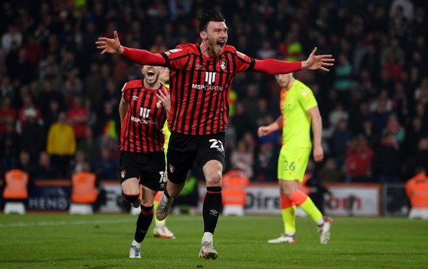 Kieffer Moore tỏa sáng giúp AFC Bournemouth thăng hạng. (Nguồn: Getty Images)