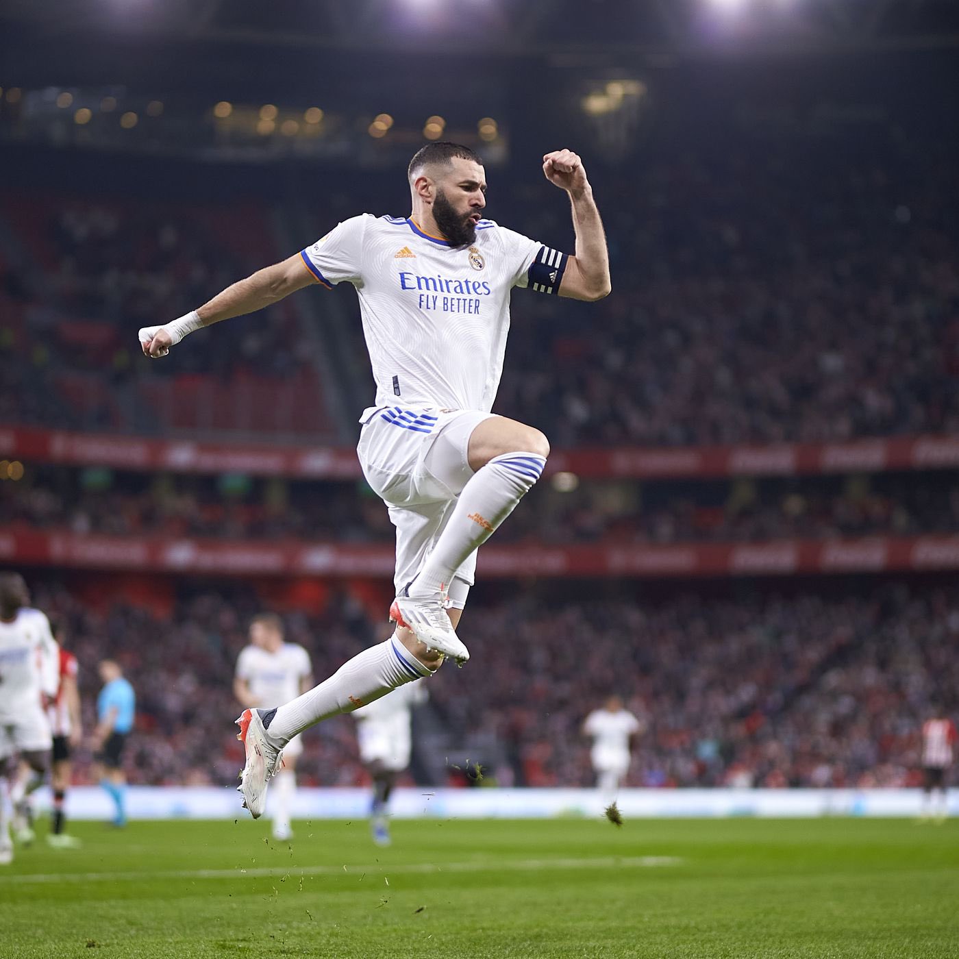 Benzema tiếp tục bùng nổ ở mùa giải này. (Nguồn: Getty Images)