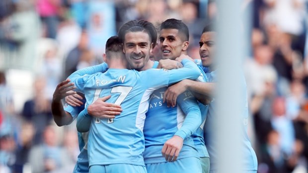 Man City trở lại ngôi đầu Premier League. (Nguồn: Getty Images)