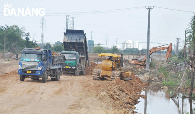  The West Ring Road 2 project is currently accelerating construction. Photo: THANH LAN