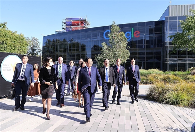 Prime Minister Phạm Minh Chính on May 17 visits the headquarters of Google in Cupertino, California. — VNA/VNS Photo Dương Giang