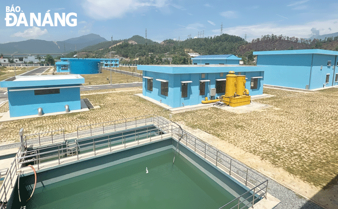 The construction of the Hoa Lien Water Plant has been completed and it is about to be put into operation. Photo: TRIEU TUNG