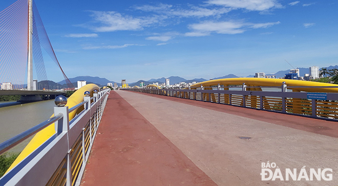 The Nguyen Van Troi Bridge has been renovated, upgraded and repainted. Photo: THANH LAN