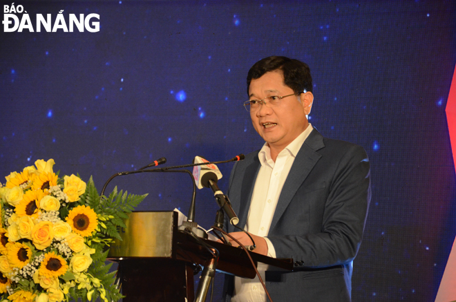 Phó Chủ tịch UBND thành phố Trần Phước Sơn phát biểu tại sự kiện. Ảnh: NHẬT HẠ.