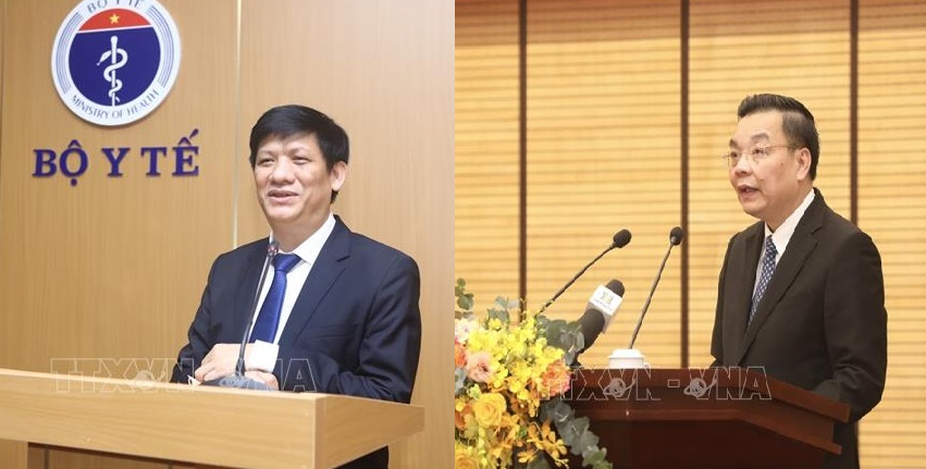 Khai trừ ra khỏi Đảng đồng chí Nguyễn Thanh Long và đồng chí Chu Ngọc Anh. Ảnh: TTXVN