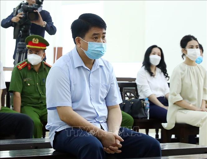 Bị cáo Nguyễn Đức Chung tại phiên tòa phúc thẩm. Ảnh: Phạm Kiên/TTXVN