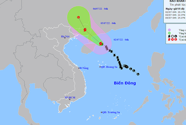 Thời tiết ngày 2-7: Đông Bắc Bộ có mưa to, dông vào chiều tối và đêm