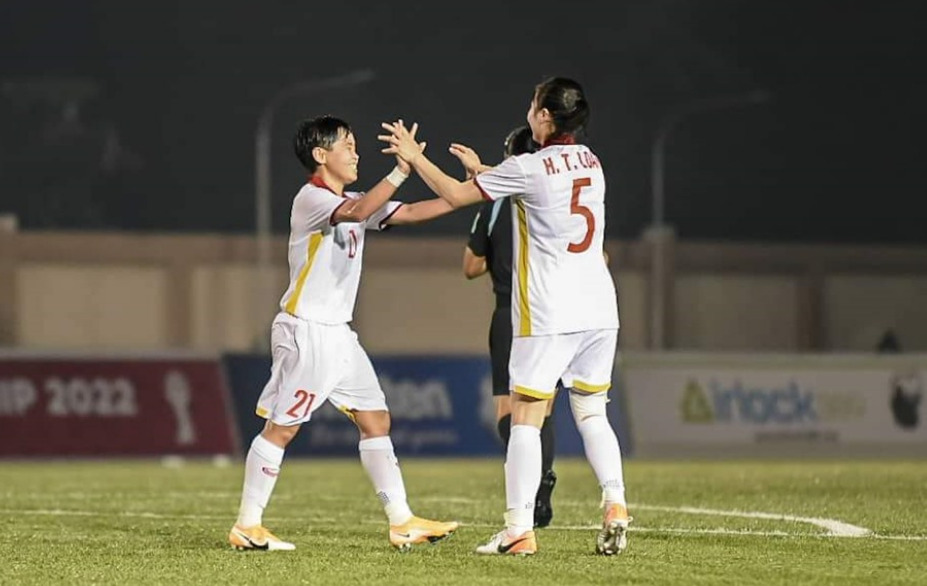 Đánh bại Timor Leste 6 - 0, tuyển nữ Việt Nam giành vé vào bán kết sớm 1 vòng đấu