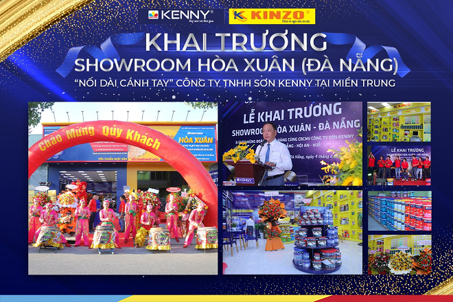 Showroom sơn KENNY và KINZO chính thức có mặt tại Đà Nẵng, mở rộng kênh phân phối khu vực miền Trung