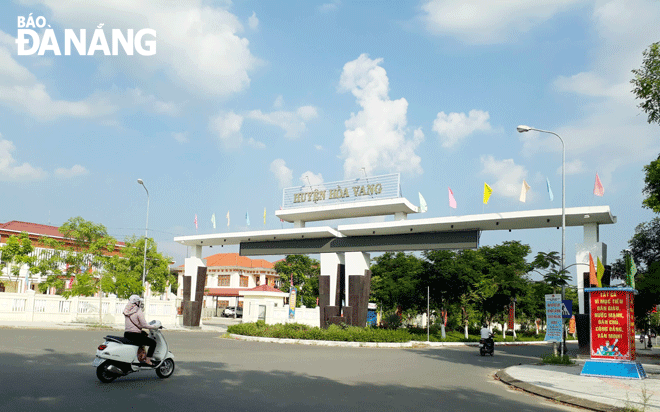 The Hoa Vang District Administrative Centre is the core area of the district's urban zone. Photo: MILLION TUNG