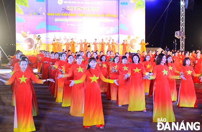 A flashmob performance during the programme. Photo: HUYNH TRANG