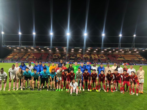 Đội tuyển nữ Việt Nam có trận đấu quý báu trước Pháp trong quá trình chuẩn bị cho Vòng chung kết World Cup nữ 2023. (Ảnh: VFF)