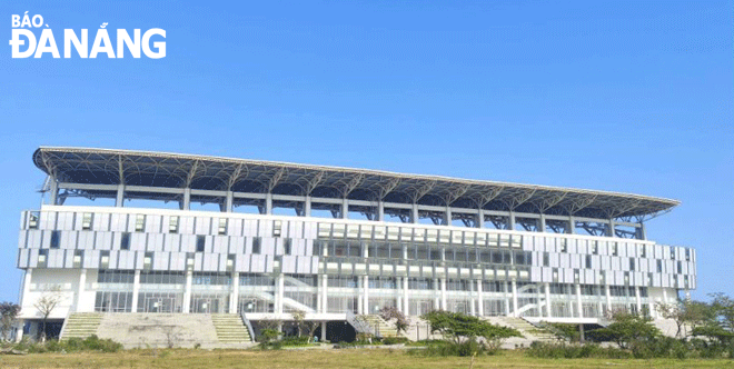 The Hoa Xuan Stadium, which currently has a capacity of 20,000 seats, will continue to be expanded to accomodate 40,000 accommodate 40,000 spectators Photo: TRIEU TUNG