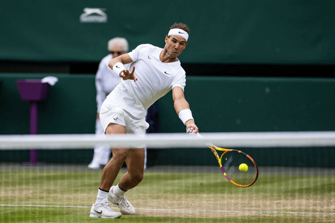 Chấn thương ảnh hưởng đến phong độ nhưng Rafael Nadal vẫn giành chiến thắng. Ảnh: Getty Images