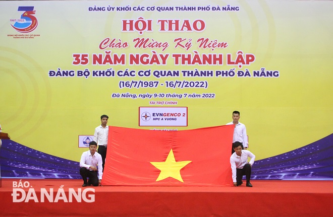 The sports festival aims to celebrate the 35th founding anniversary of the Party Committee of the Da Nang Agencies Bloc