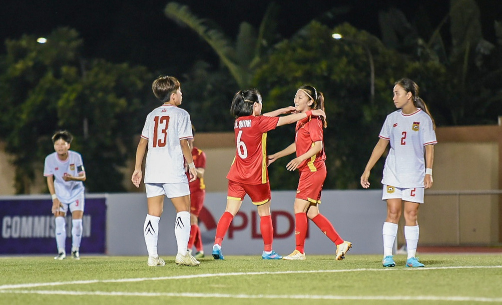 Tuyển nữ Việt Nam thắng trận thứ 2 liên tiếp. Ảnh: AFF