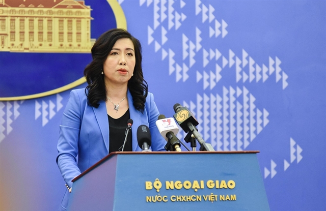 Spokesperson for the Ministry of Foreign Affairs Le Thi Thu Hang. — VNA/VNS Photo