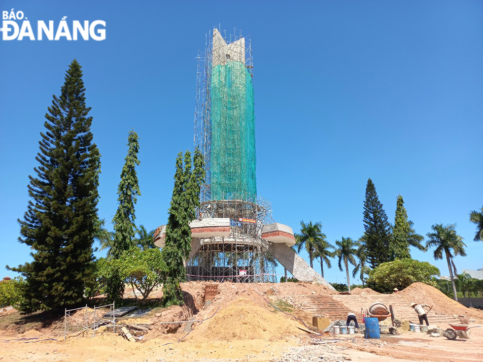 The upgrade and embellishment of the city's monument are underway
