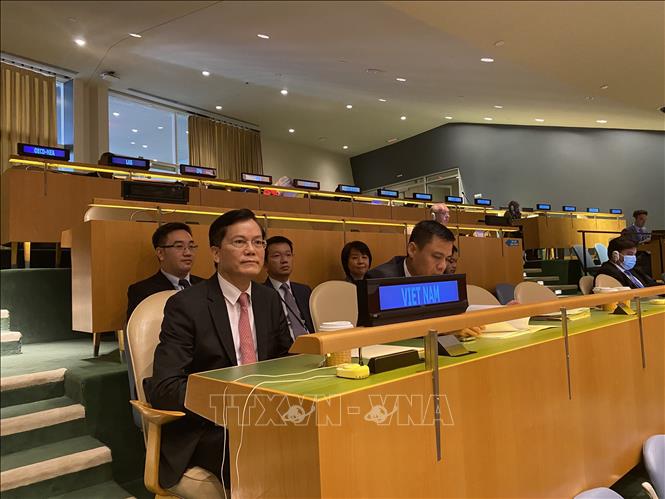 Thứ trưởng Bộ Ngoại giao Hà Kim Ngọc tham dự Hội nghị kiểm điểm lần thứ 10 Hiệp ước Không phổ biến vũ khí hạt nhân (NPT) đã khai mạc tại trụ sở Liên hợp quốc ở New York ngày 1/8/2022. Ảnh minh họa: TTXVN
