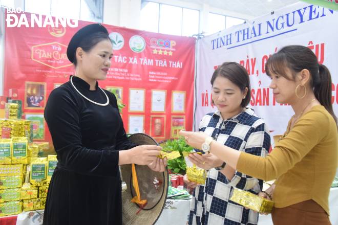 Tỉnh Thái Nguyên mang đến Hội chợ Ewec 2022 nhiều sản phẩm OCOP của tỉnh.