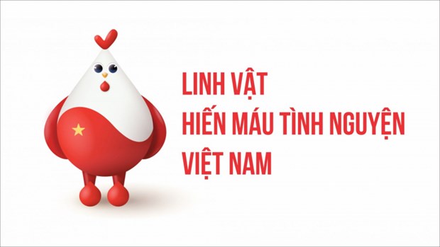 Gà trống là linh vật của phong trào hiến máu tình nguyện Việt Nam. (Nguồn: cand.com.vn)